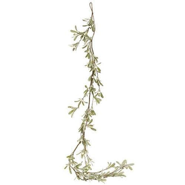 Glittered Mistletoe Garland, 5ft - The Fox Decor